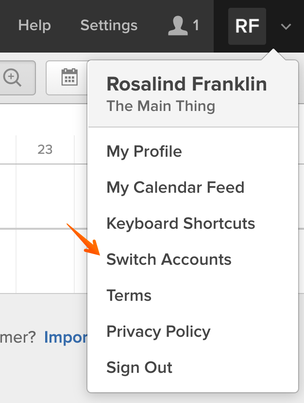 Switching Between Accounts – Forecast Help Center